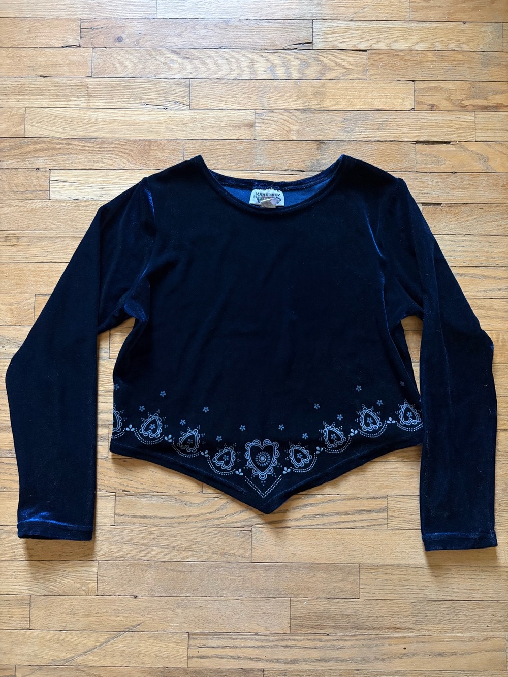 90s Velvet Crop Top